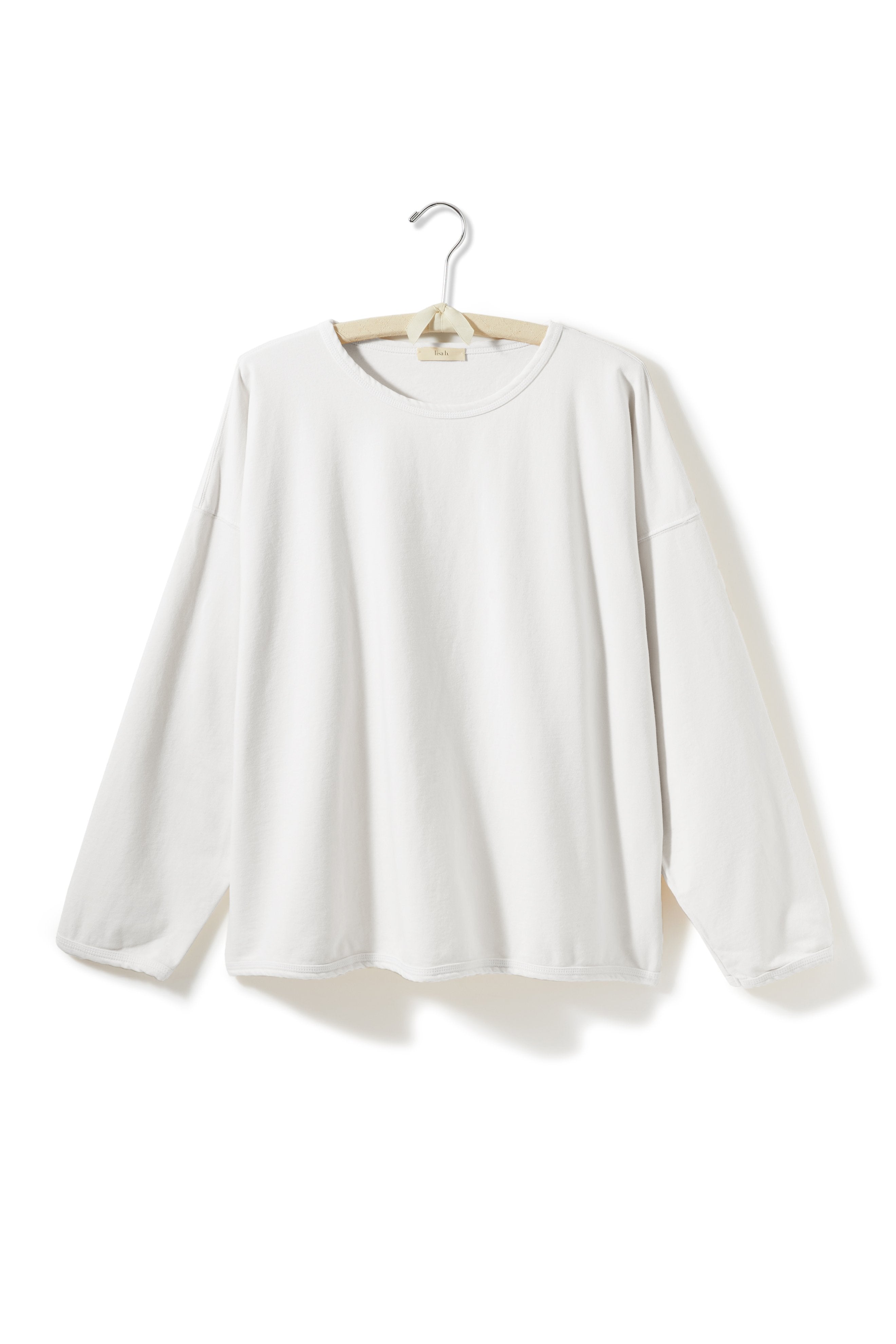 lounge shirt Cotton Knits lisa b. white one size 