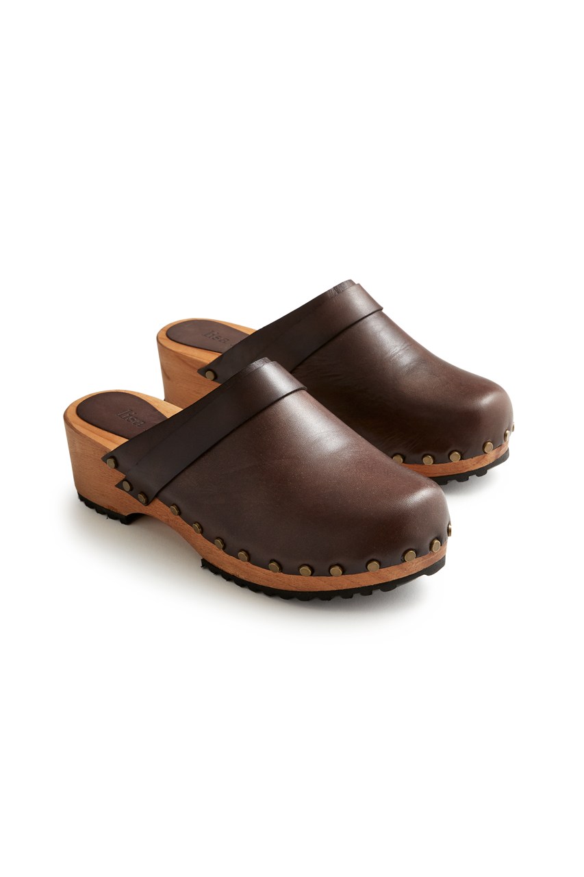 low heel classic clogs in dark brown Clogs lisa b. dark brown 36 (US 5.5-6) - ships end of april 